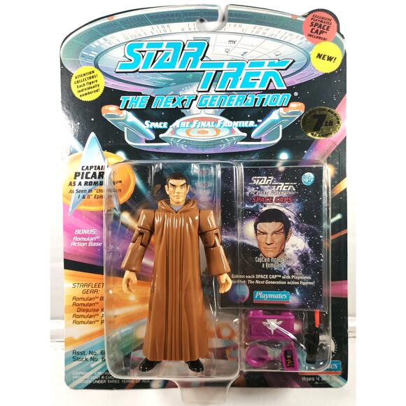 Playmates 1994 Star Trek The Next Generation CAPTAIN PICARD A ROMULAN - Picture 1 of 4
